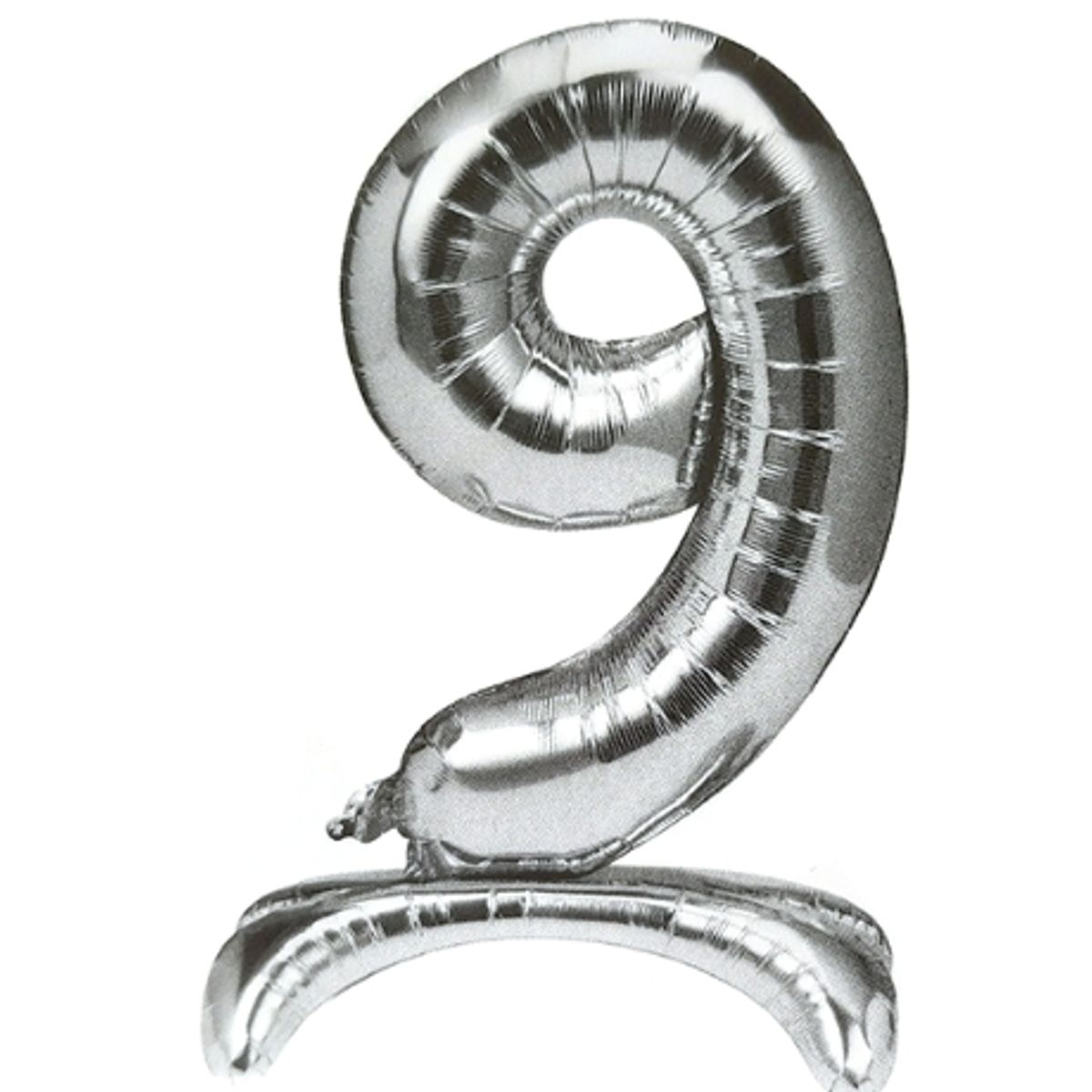 GENERICO - Globo Plateado Con Pedestal 9