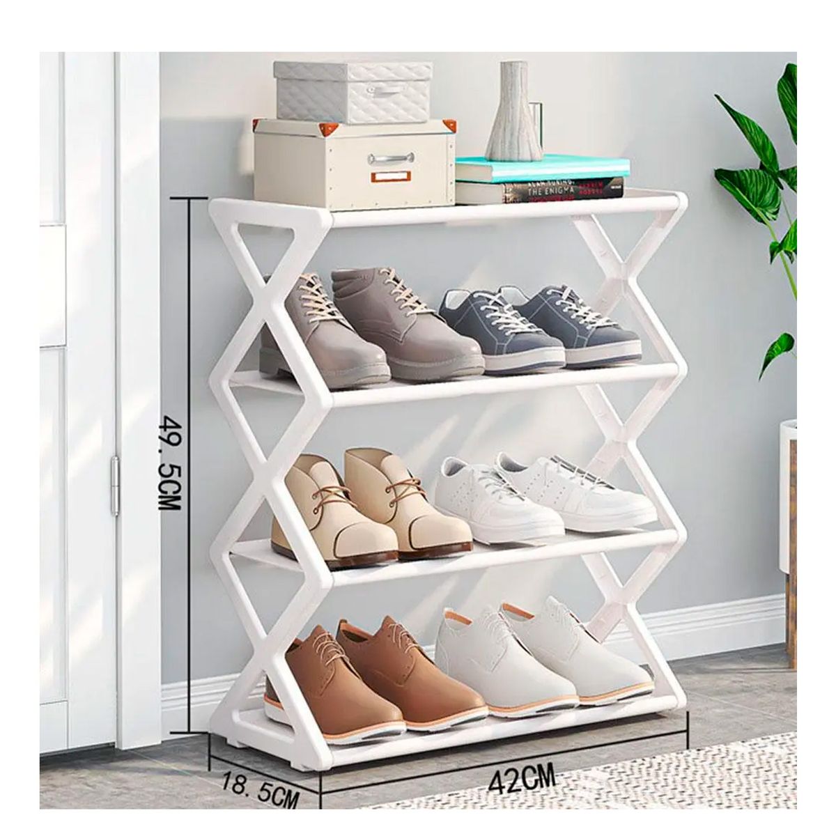 GENERICO - Organizador Zapatos Decorativo 4 Niveles