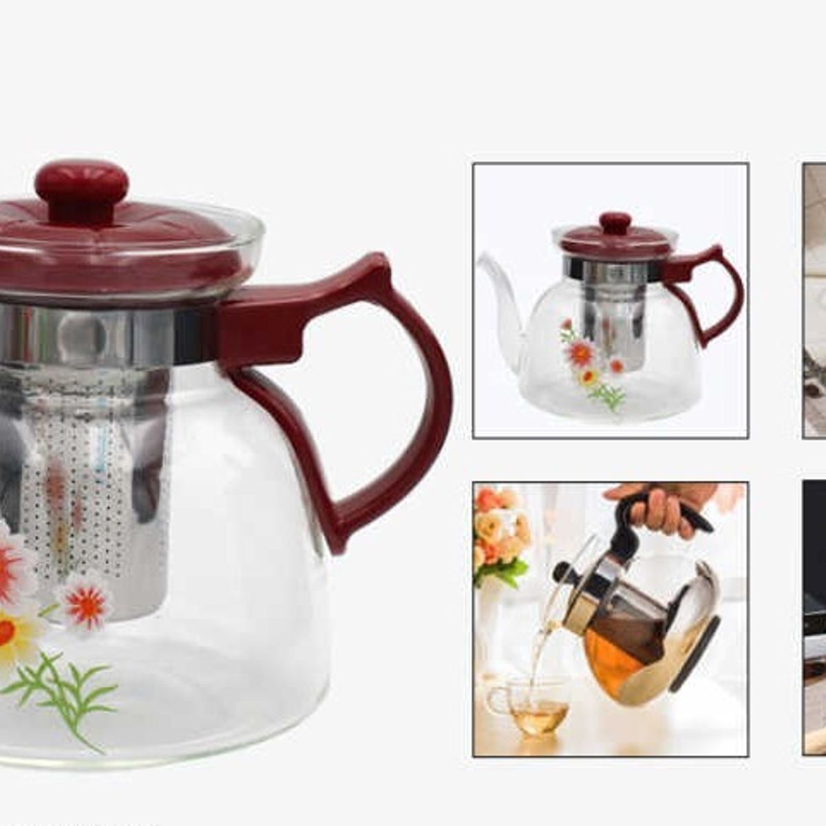 GENERICO - Tetera de vidrio de 1400ml