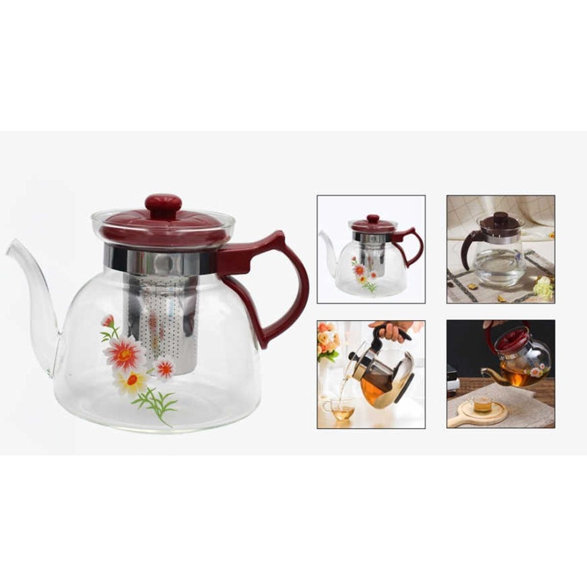 GENERICO - Tetera de vidrio de 1400ml