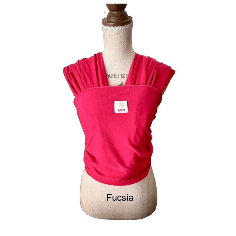 GENERICO - Fular portabebé ergonómico semielasticado color Fucsia