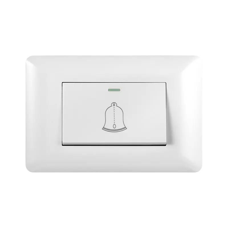 GENERICO - Pulsador Simple Timbre Interruptor 10a 250v Campana Hogar