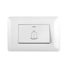 GENERICO - Pulsador Simple Timbre Interruptor 10a 250v Campana Hogar