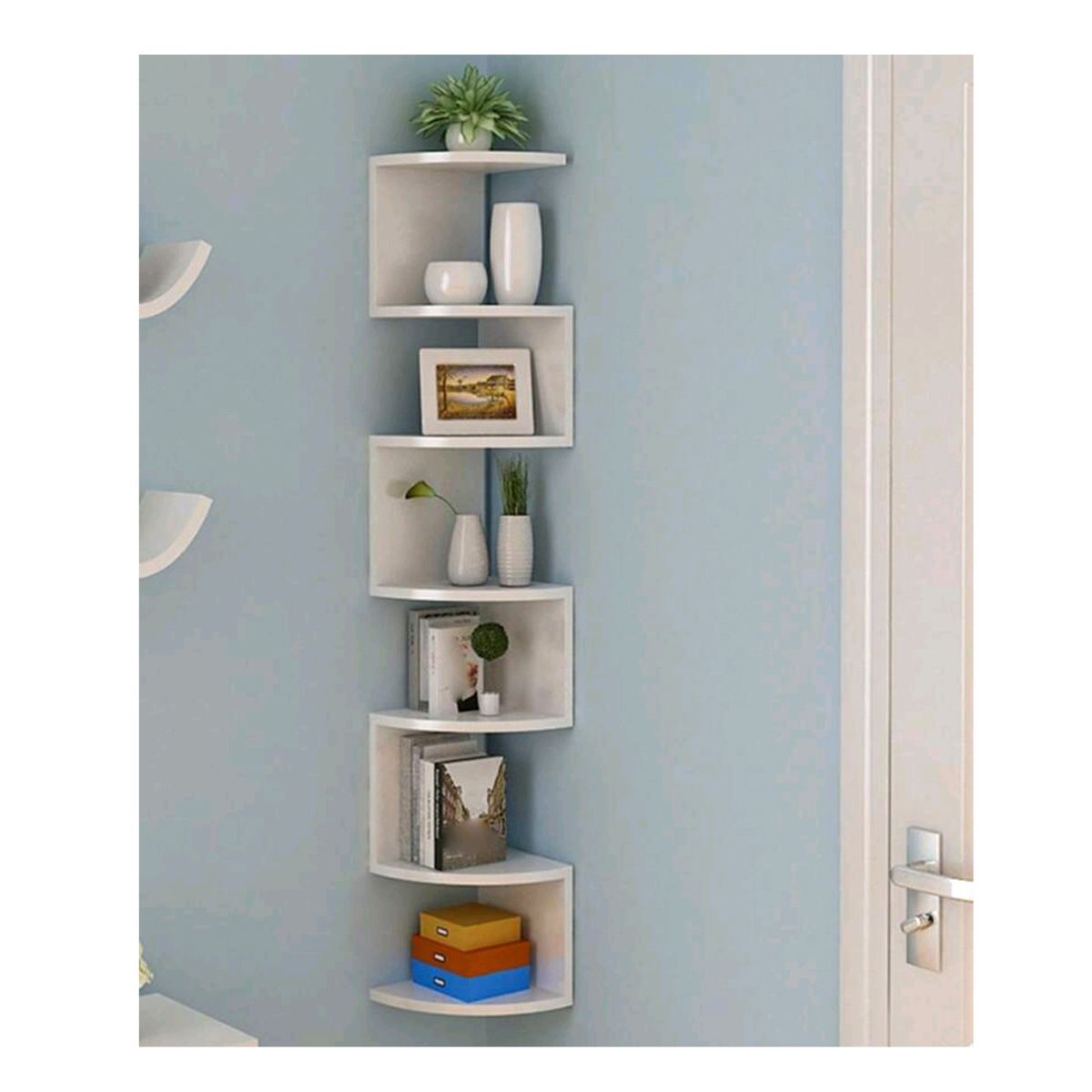 GENERICO - Repisa Flotante Esquinero Decoración Multifuncional