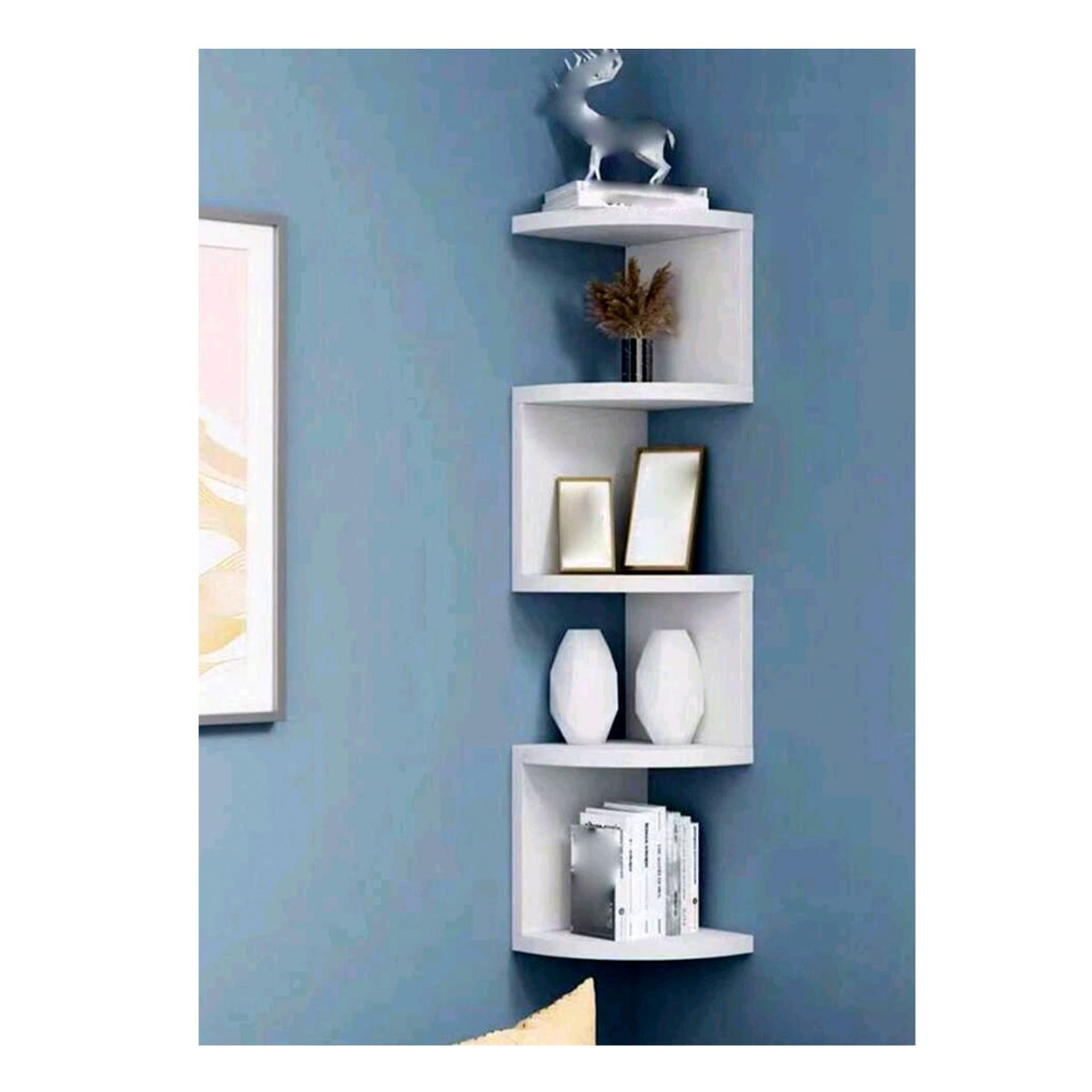 GENERICO - Repisa Flotante Esquinero Decoración Multifuncional