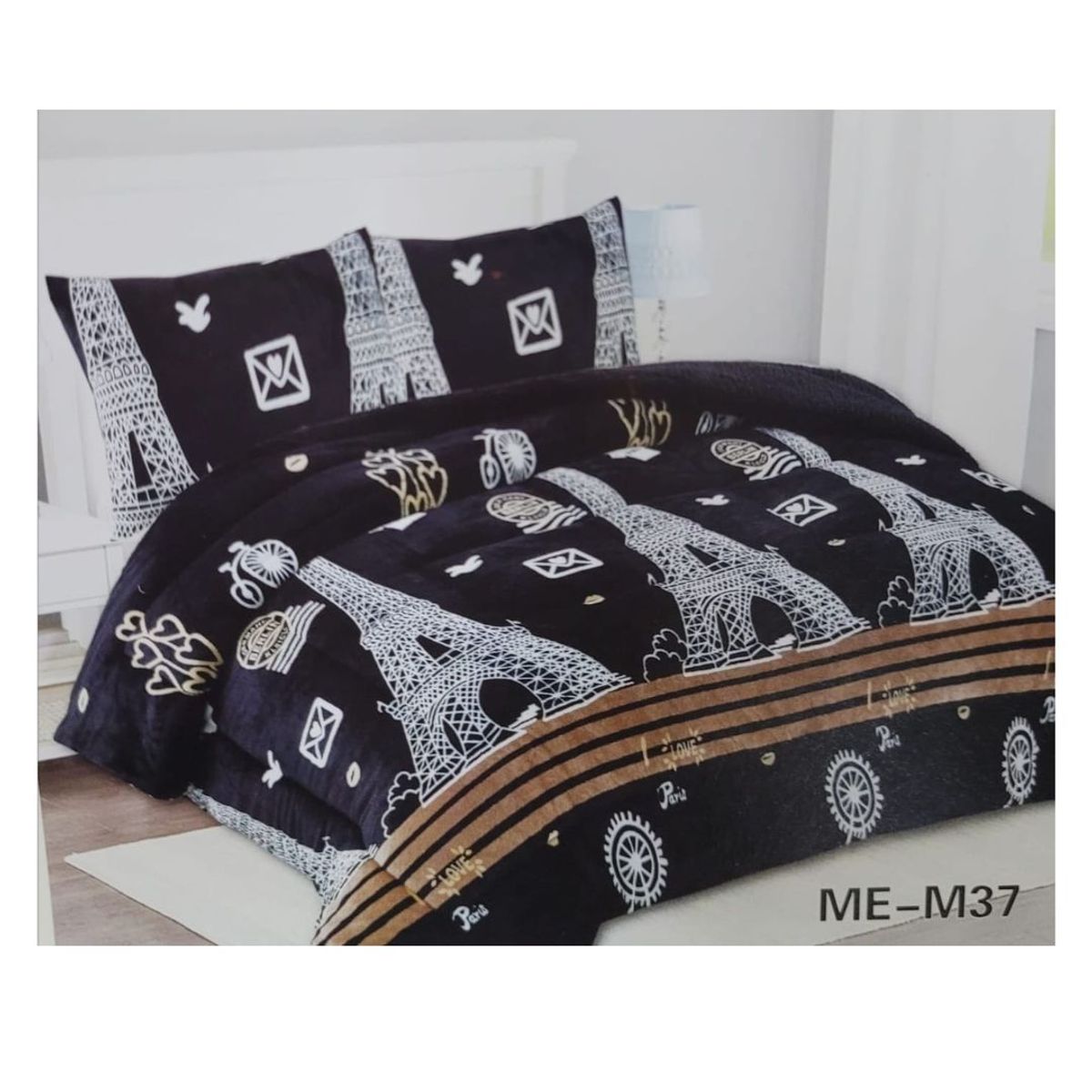 GENERICO - Cobertor Chiporro 1.5 Plazas - Torre Eiffel M37