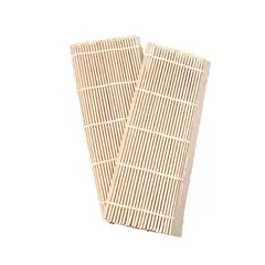 GENERICO - Esterilla Delgada De Bambú Para Sushi Sudare 24x24cm Cocina.