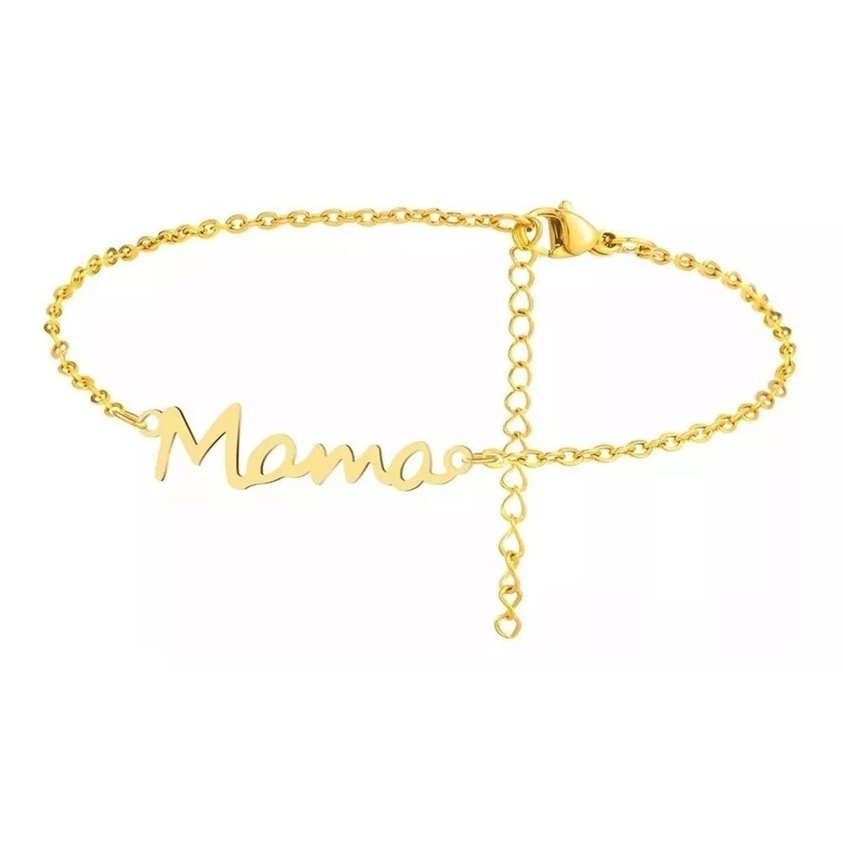 LUXURYJOYAS - Pulsera exclusiva Mamá baño Oro 18kt - día de la madre LUXURYJOYAS