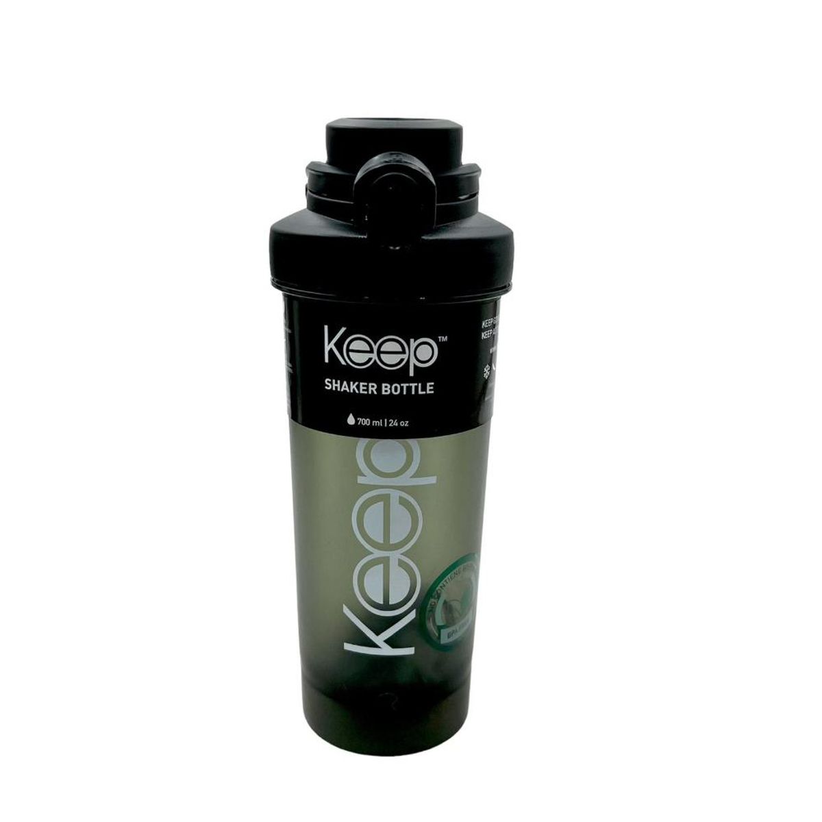KEEP - Botella Sport Shaker Negro 700 Ml KEEP