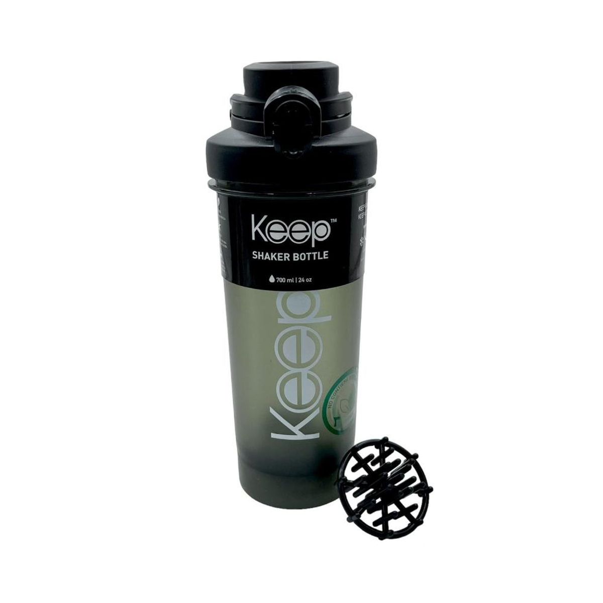 KEEP - Botella Sport Shaker Negro 700 Ml KEEP