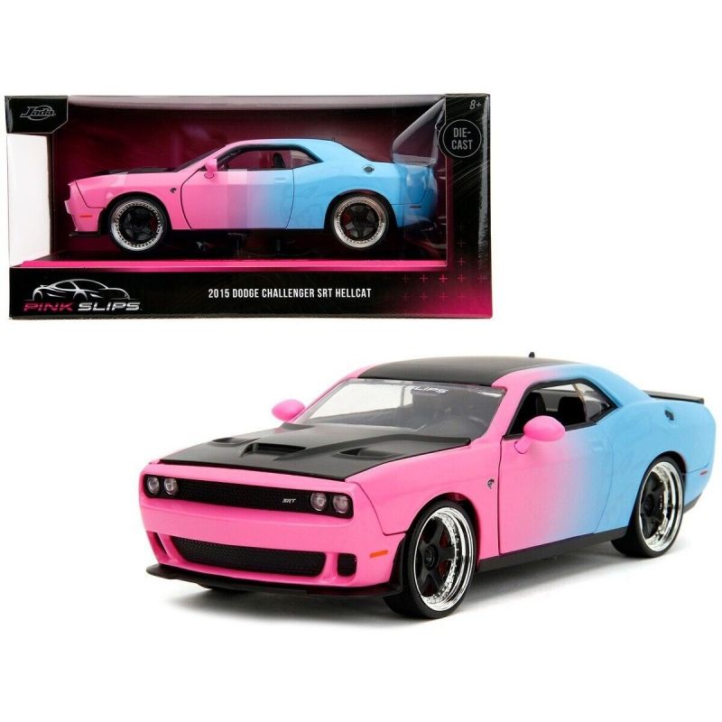 GENERICO - JADA 35064 1-24 PINK SLIPS W / BASE 2015 DODGE CHALLENGER