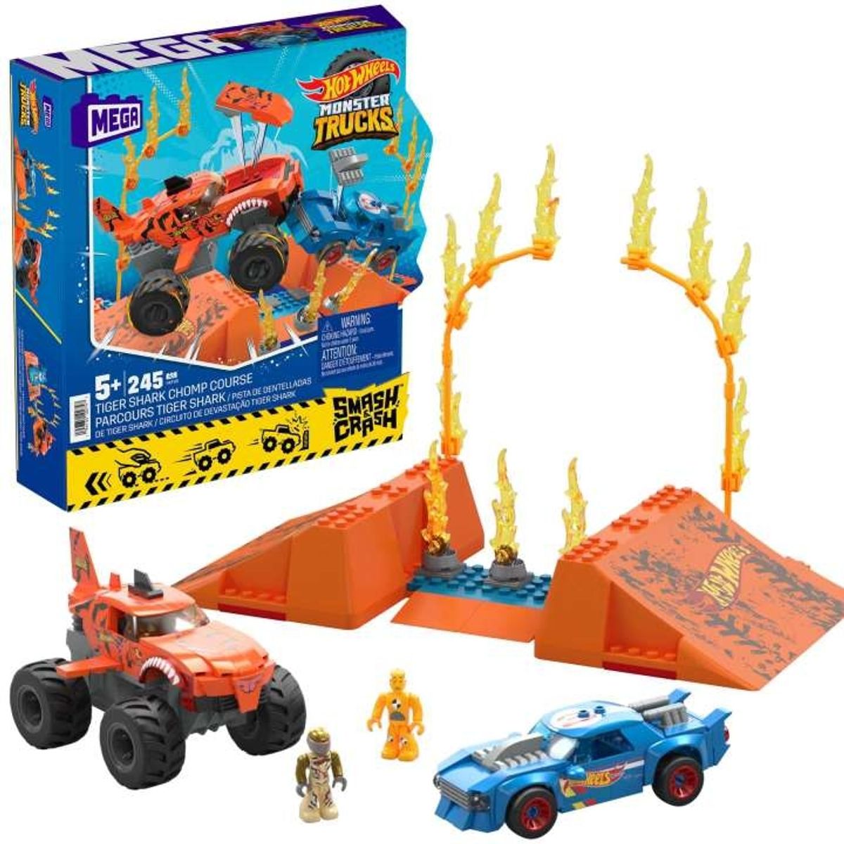 MATTEL - MATTEL HKF88 HOT WHEELS TIGER SHARK CHOMP CONSTRUX