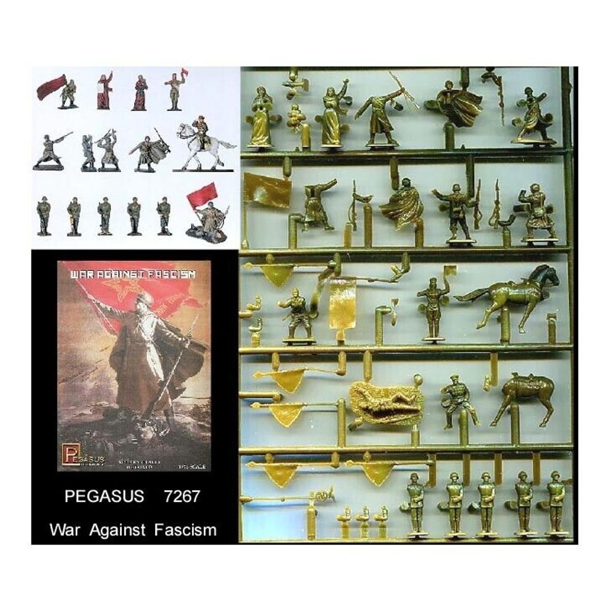 GENERICO - PEGASUS 7267 1:72 AIR AGAINST FASCISM, 16 PIECE SET