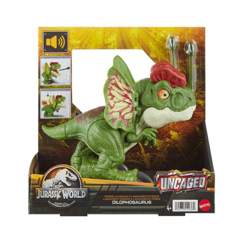 MATTEL - MATTEL HNT65 JURASSIC WORLD UNCAGED DILOPHOSAURUS