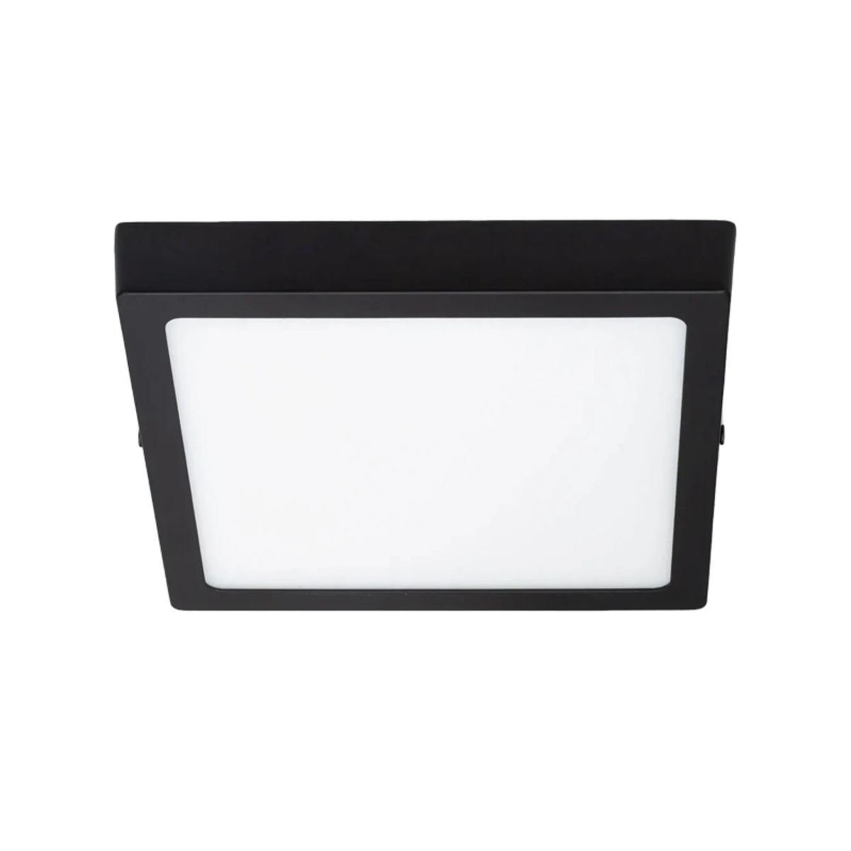 AVC - Panel LED Sobrepuesto Cuadrado Negro PRO 12W Cálido