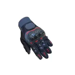 GENERICO - Guantes Tactil Para Moto Con Protecciones Rojos
