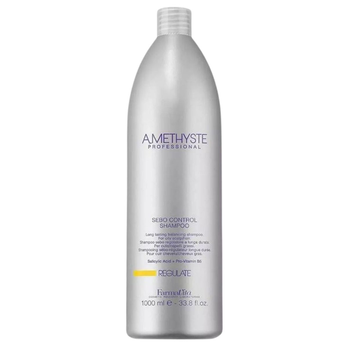 FARMAVITA - Shampoo Amethyste Farmavita Regulate 1000ml  Limpia e Hidrata