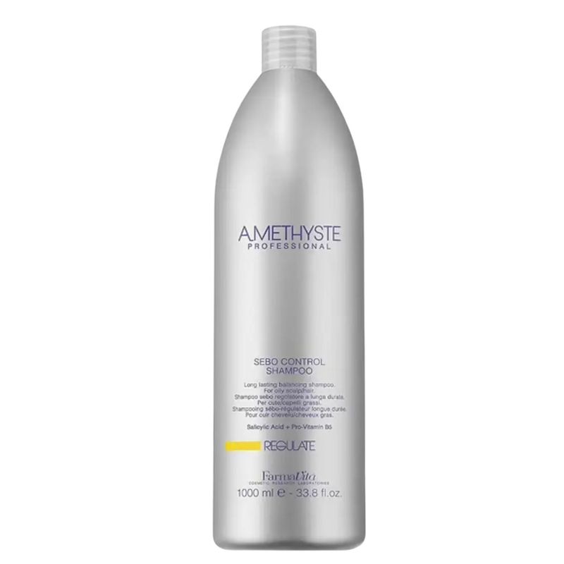 FARMAVITA - Shampoo Regulate Amethyste Farmavita1000ml Acido Salicílico Vitami B5