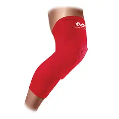 MCDAVID - Protector de Rodilla Largo 6446R Rojo - Negro - L