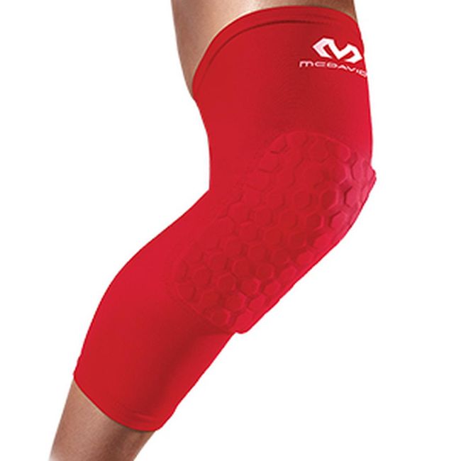 MCDAVID - Protector de Rodilla Largo McDavid 6446R Rojo - Negro - M