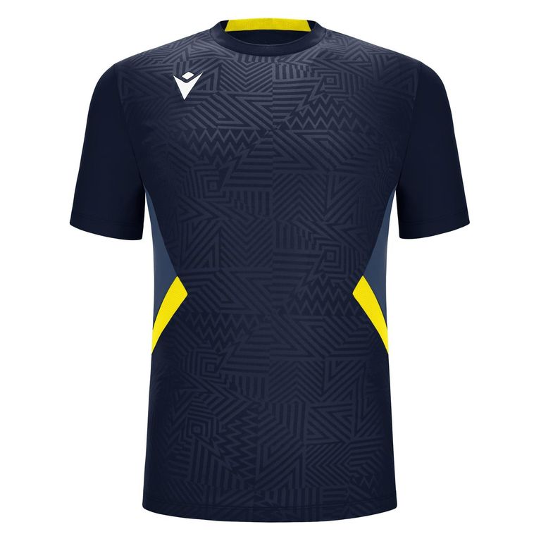 Polera Shedir Hombre Azul Marino-Amarillo Azul Marino M