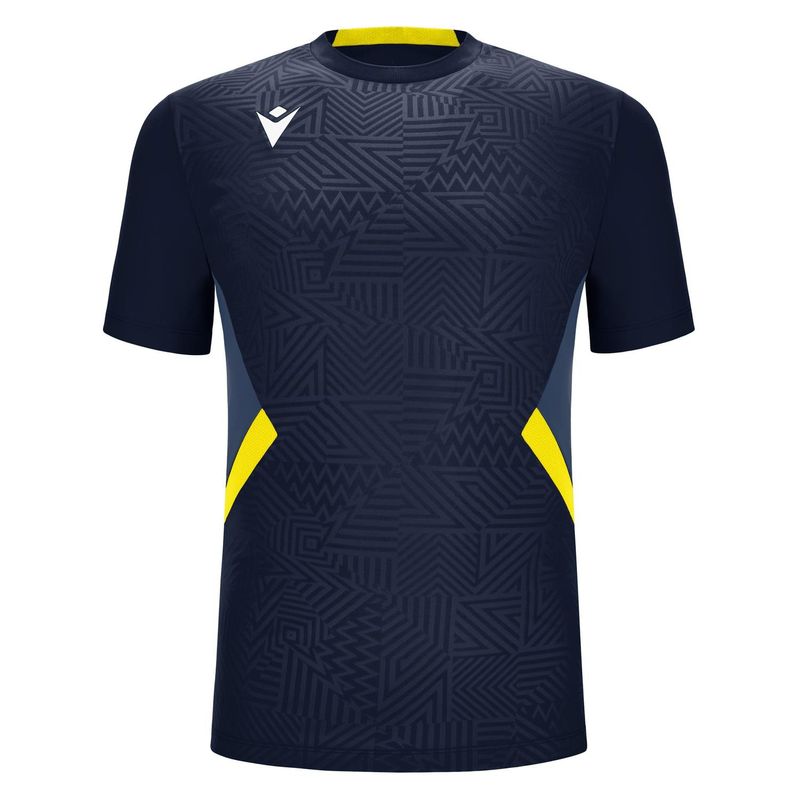 MACRON - Polera Shedir Macron Hombre Azul Marino-Amarillo