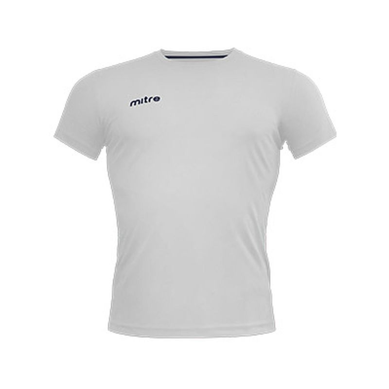 MITRE - polera basica cuello redondo unisex mitre blanca