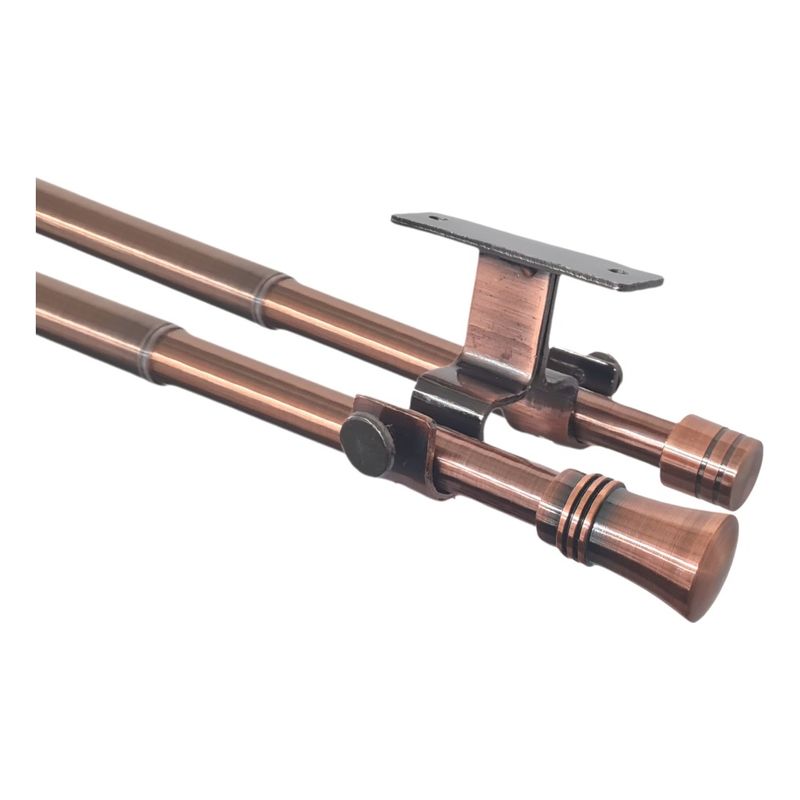 METALHSA - Set Extensible Techo 120-210 Cm Color Cobre Terminal Cónico
