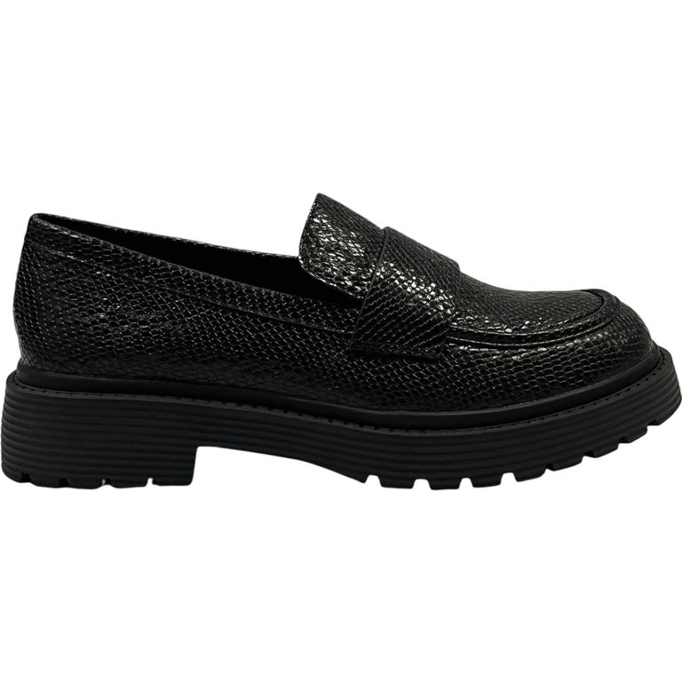 Mocasin Mujer Snake Roxana Negro 38