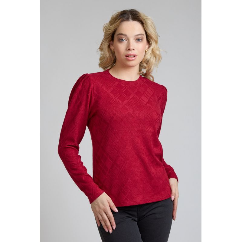 TENTATION - Sweater Jacquard Burdeo Tentation