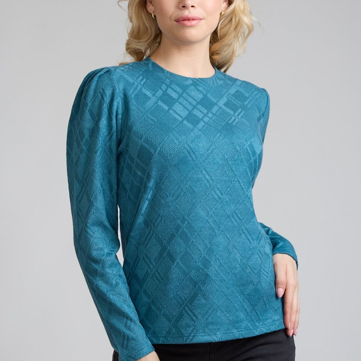TENTATION - Sweater Jacquard Petroleo Tentation