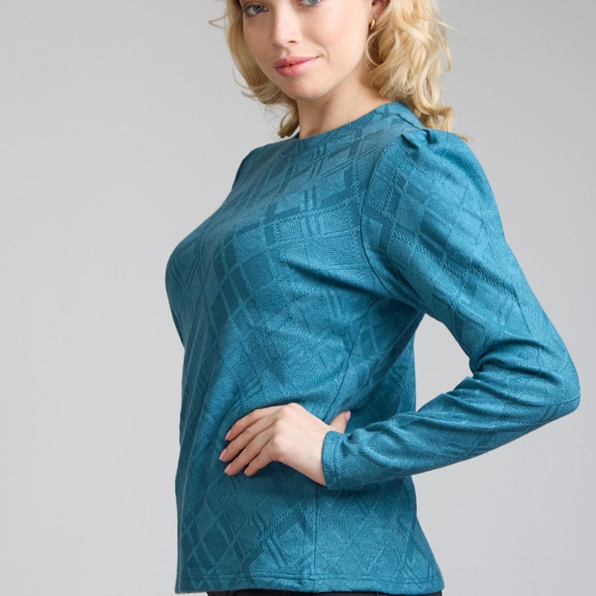TENTATION - Sweater Jacquard Petroleo Tentation