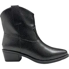 DETOGNI - Botin Mujer Negro Texas