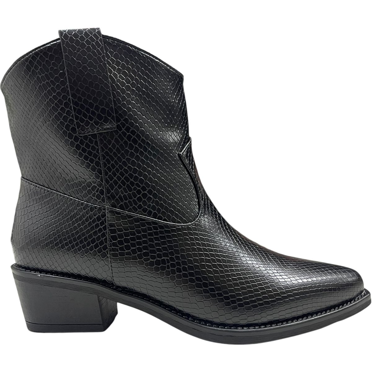 DETOGNI - Botin Mujer Negro Texas Detogni DETOGNI