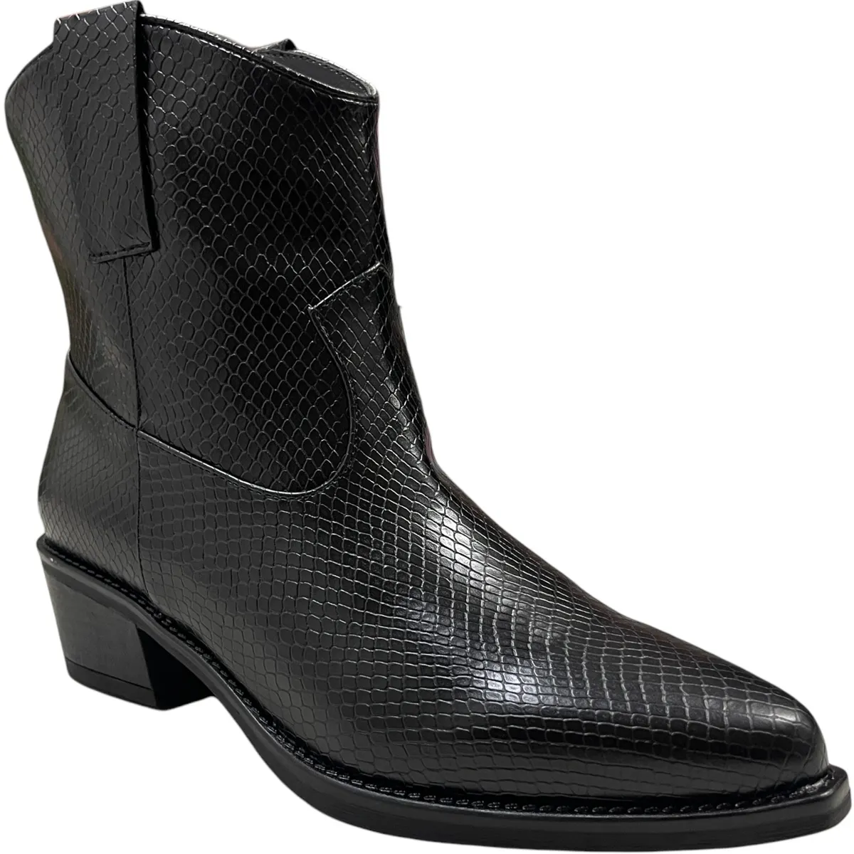 DETOGNI - Botin Mujer Negro Texas Detogni DETOGNI