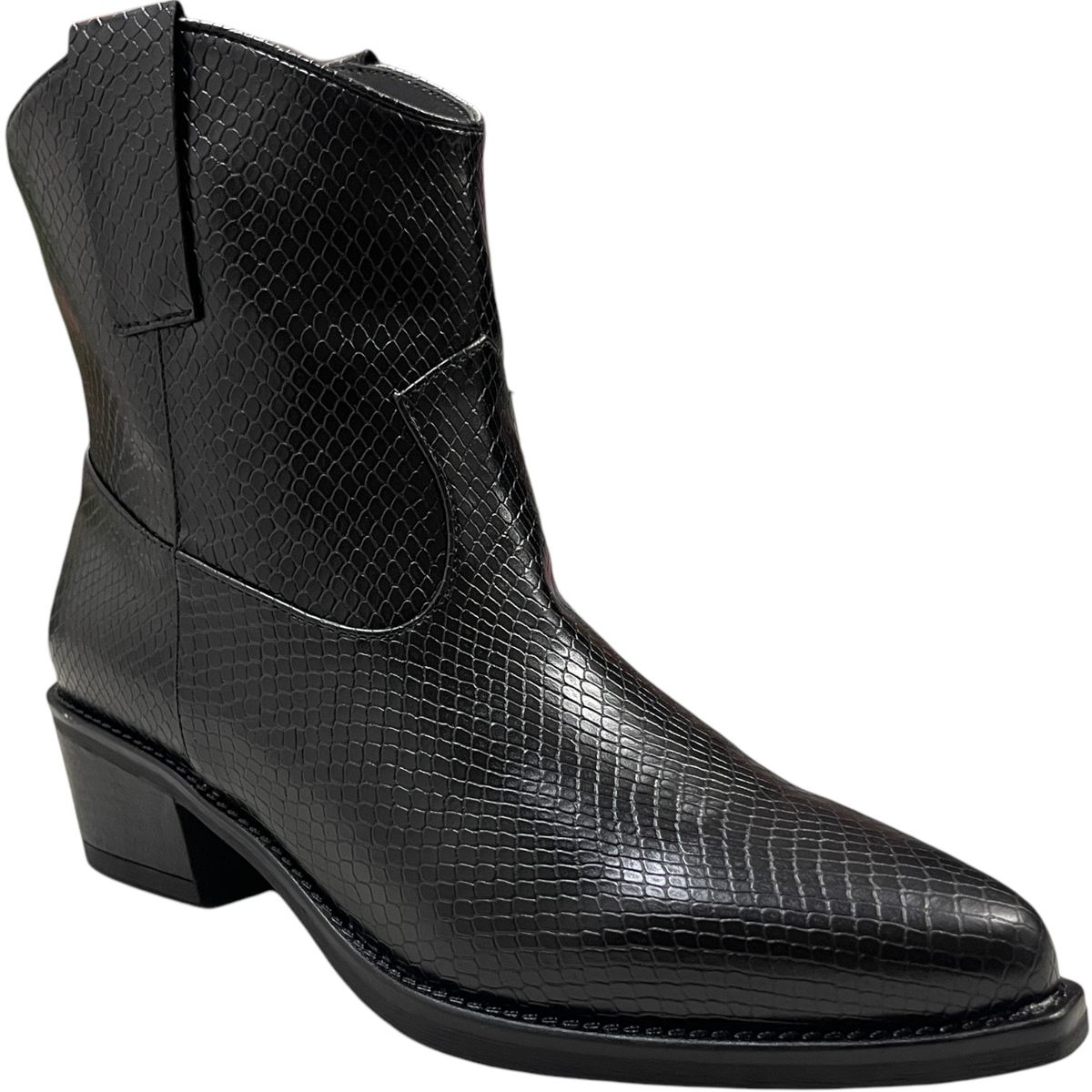 DETOGNI - Botin Mujer Negro Texas Detogni DETOGNI