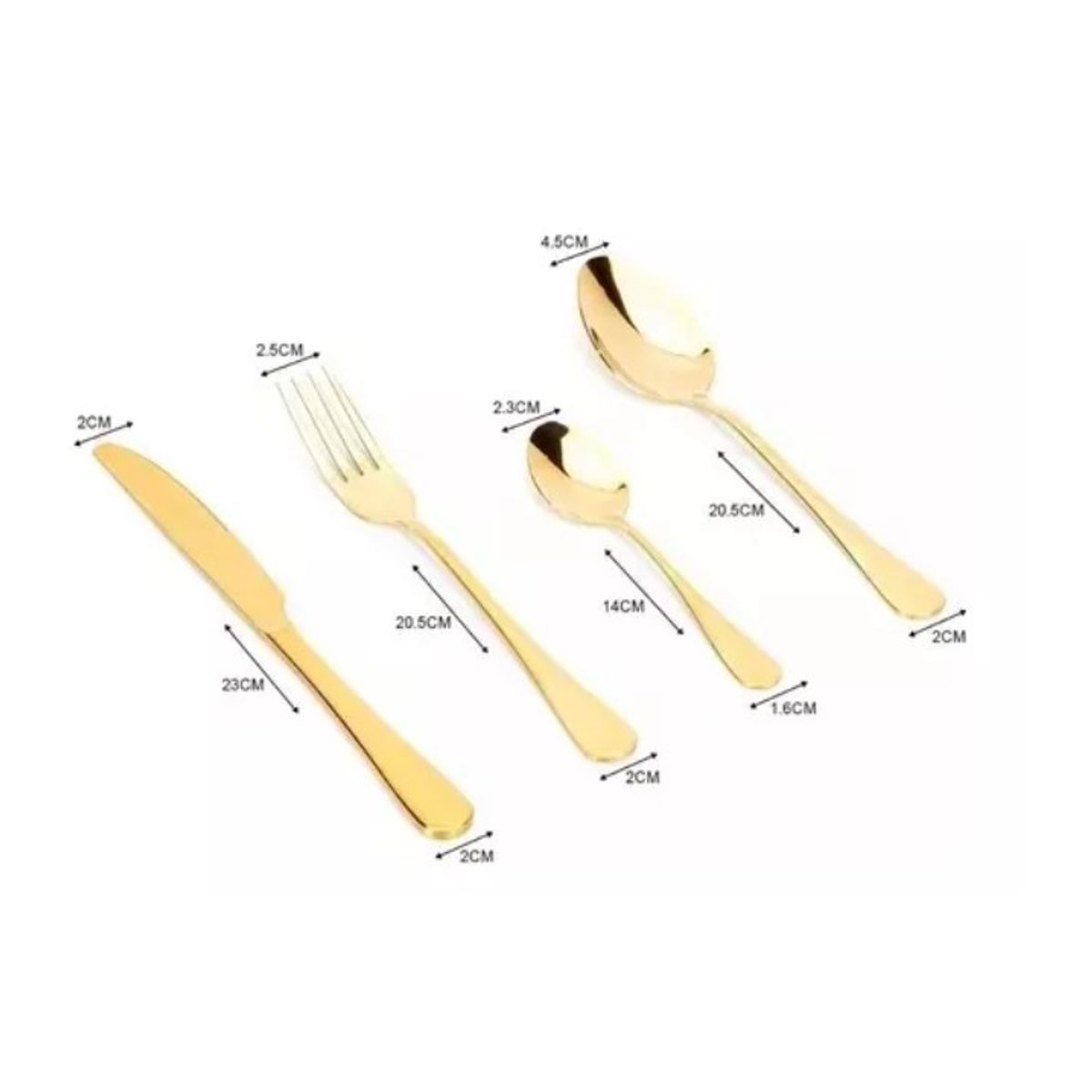 GENERICO - Set 24 Piezas Cuchillería Cubiertos De Lujo Con Maleta