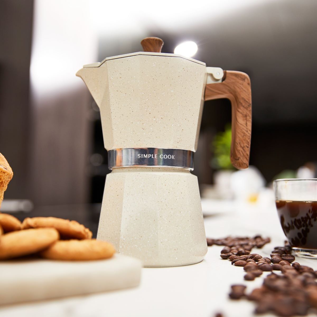 SIMPLE COOK - Cafetera Italiana Simple Cook Siena 9 tazas