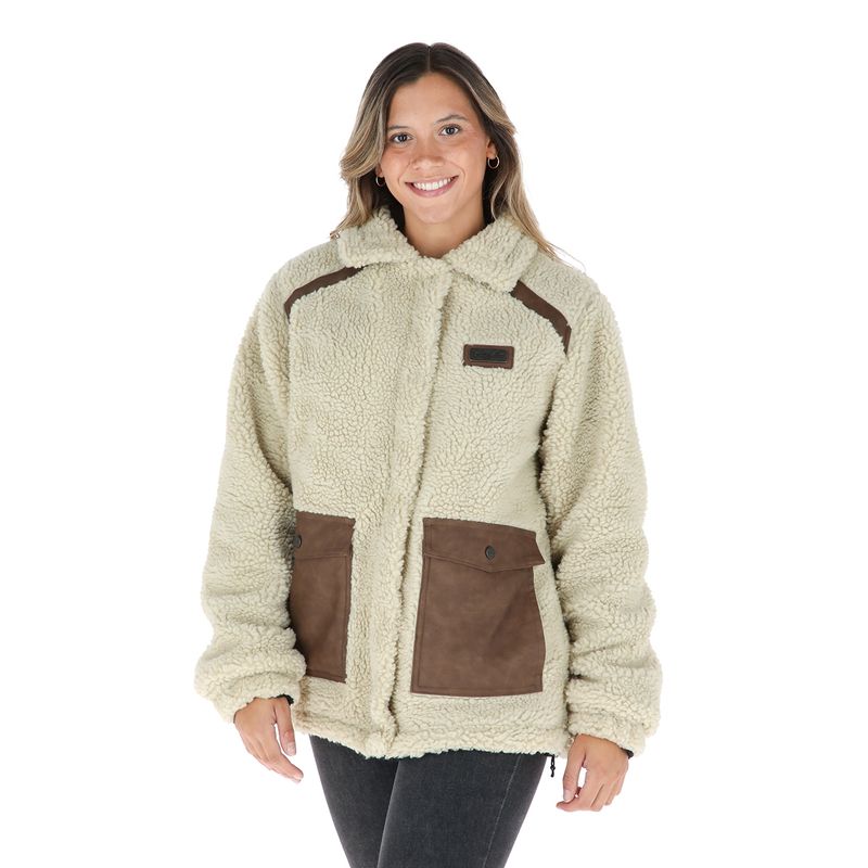 BUFFALO CHILE - Chaqueta Chepu Beige - Negro Mujer