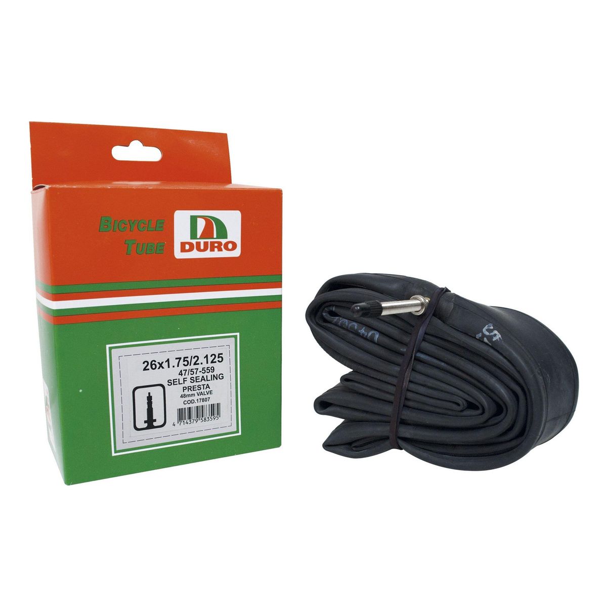 DURO - Cámara Bicicleta Duro Aro 26 X 2.125 Valvula Francesa 48mm