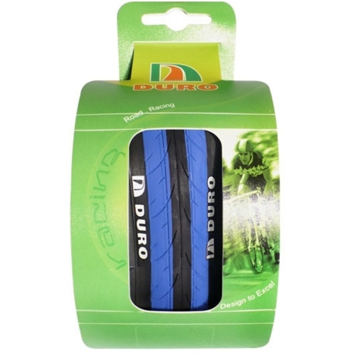 DURO - Neumático  Duro Stinger Negro/azul 700 X 23c Kevlar