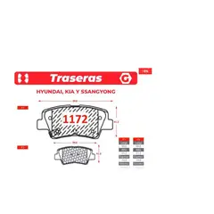 GENERICO - Pastillas de freno - Hyundai - Kia - Ssangyong - Gtx Premium Plus