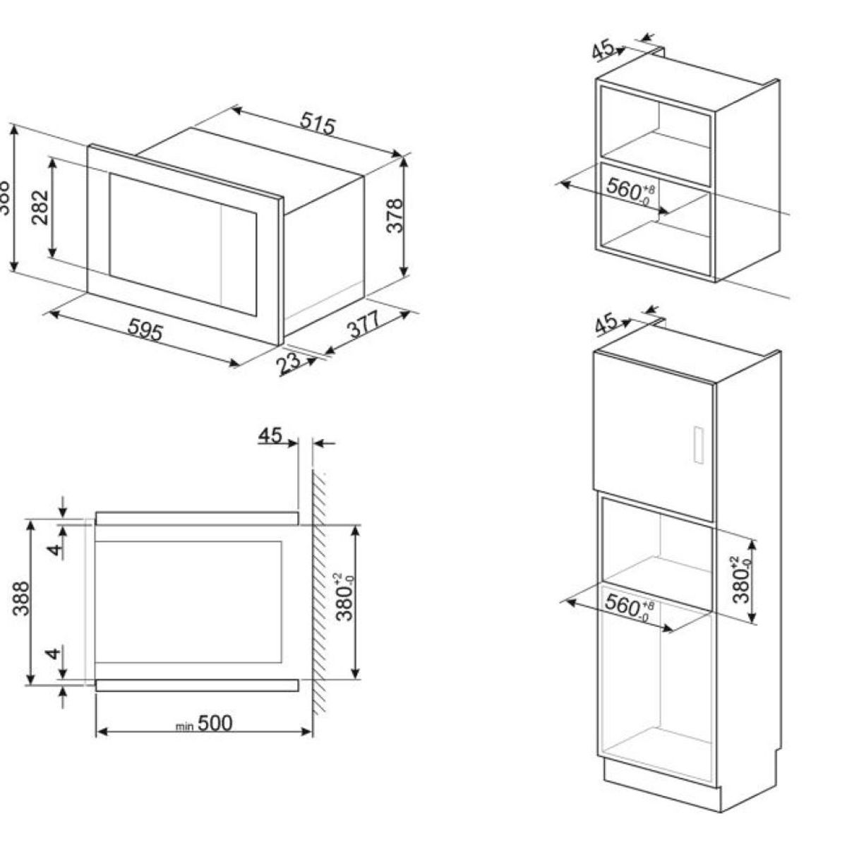 SMEG - Microondas Smeg Classica modelo FMI325X