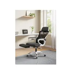 GENERICO - Silla De Oficina Ejecutiva Gamer Con Reposa Pie Reclinable Blanco