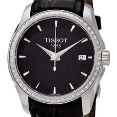 TISSOT - Reloj Couturier Cuarzo Esfera Negra Diamantes