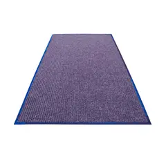 GENERICO - Piso Limpiapies Alfombra Ranurado 80x120cm Borde Anti-caídas Gris