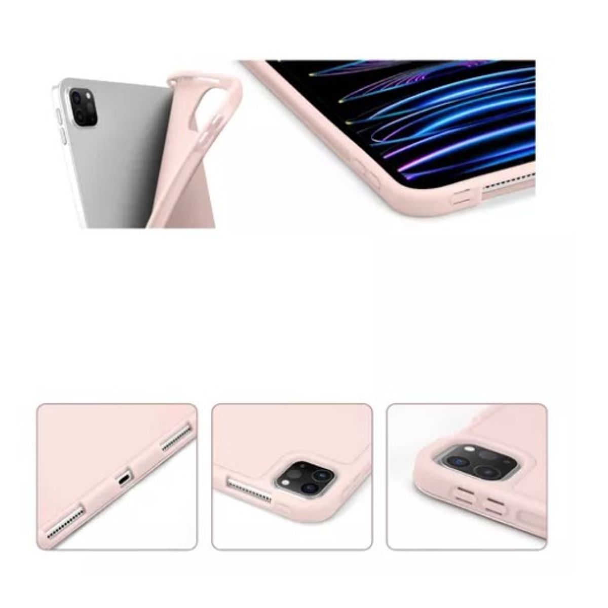 GENERICO - Carcasa Funda Smart Cover Para iPad 12.9 (pro) Color Rosa