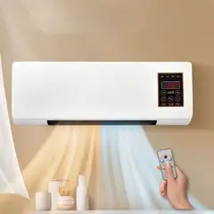LINE - Calefactor y Ventilador 2 en 1 Portátil Modular Pared Mesa