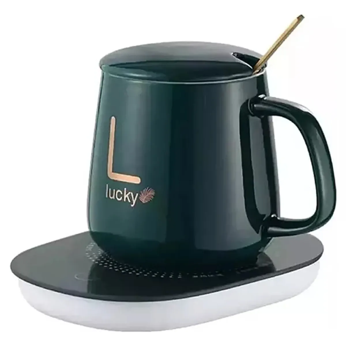 GENERICO - Taza con Calentador Eléctrico Café Te Leche - Verde