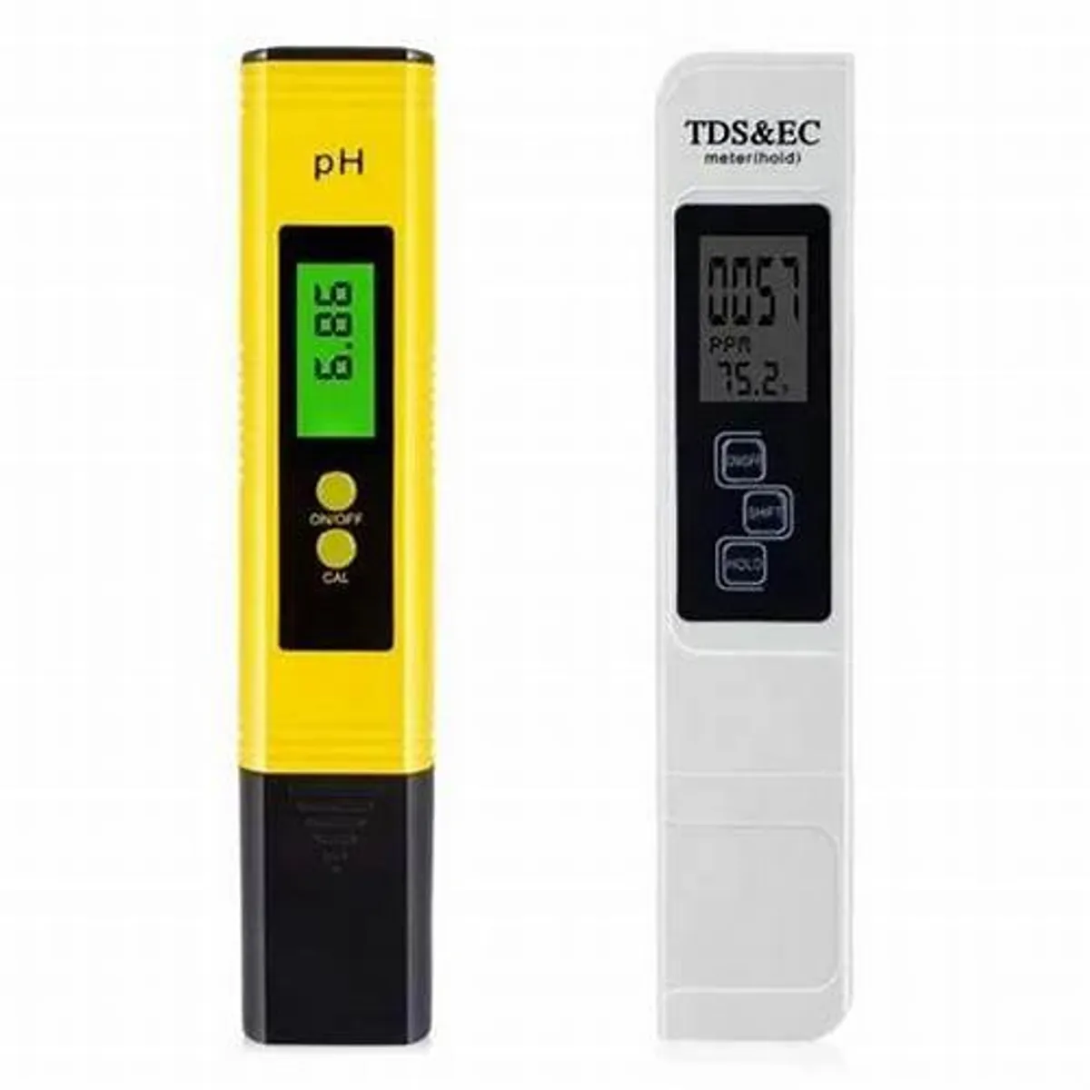 GENERICO - Medidor De Ph Digital + Medidor De Ec Tds Y 2 Buffer